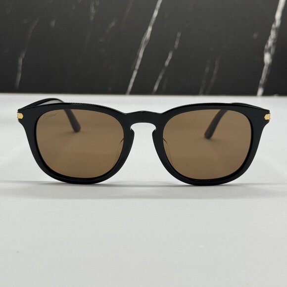 NEW CARTIER UNISEX BLACK SUNGLASSES CARTIER CT0011SA 001 main image 6
